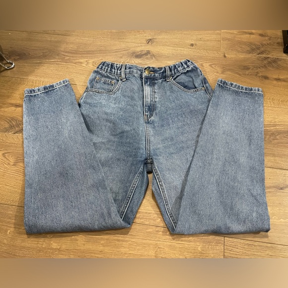 Harlow Denim Jeans Elastic Waist Straight Lrg Medium Wash Women’s 26 - Picture 4 of 9